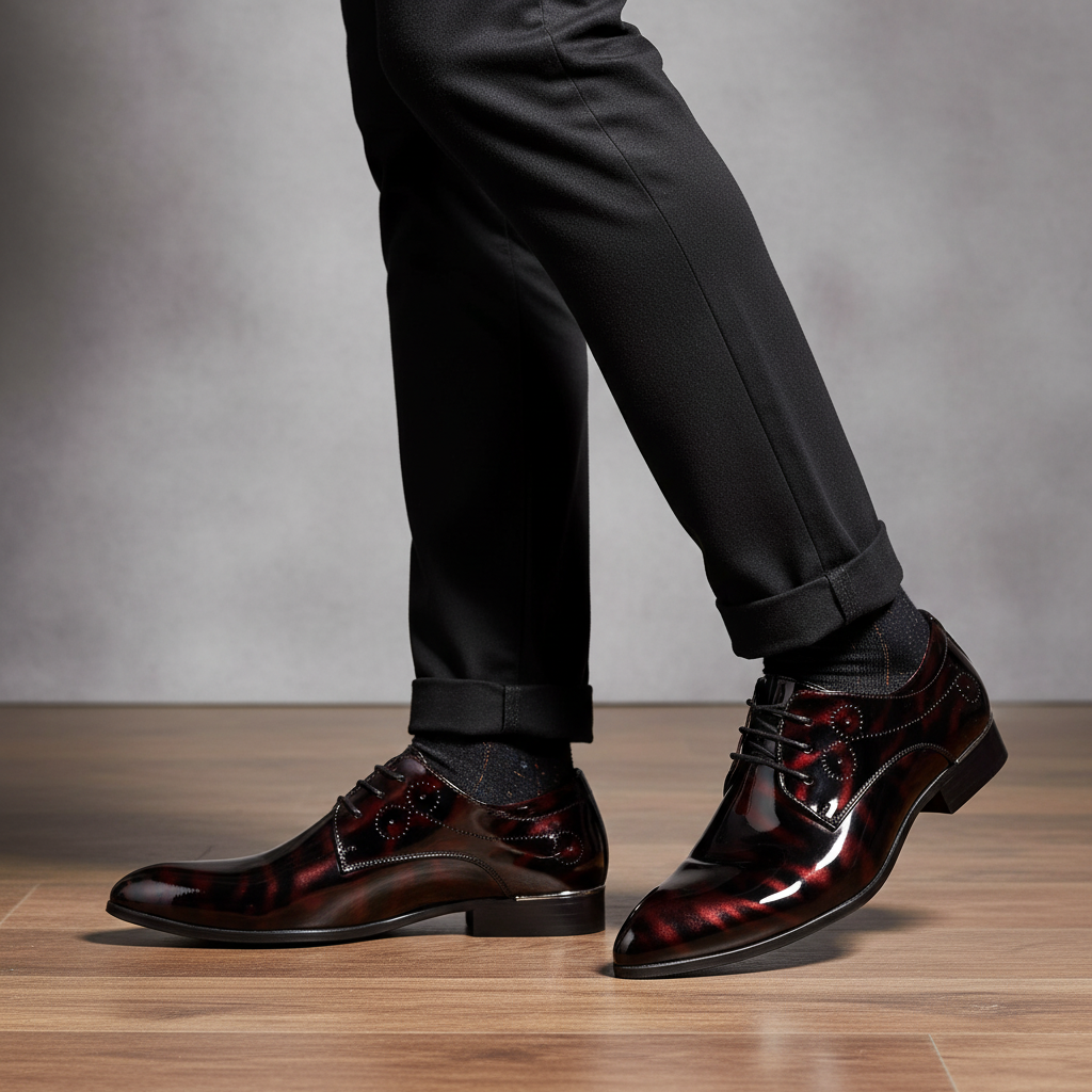 Eleganckie męskie buty Hugh z premium skóry, komfortowa wkładka. Stylowe obuwie biznesowe na jesień.