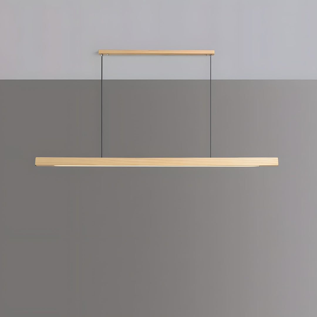 Sufitowa lampa LED minimalistyczna, drewno sosnowe. Elegancka forma, doskonała do nowoczesnych aranżacji.