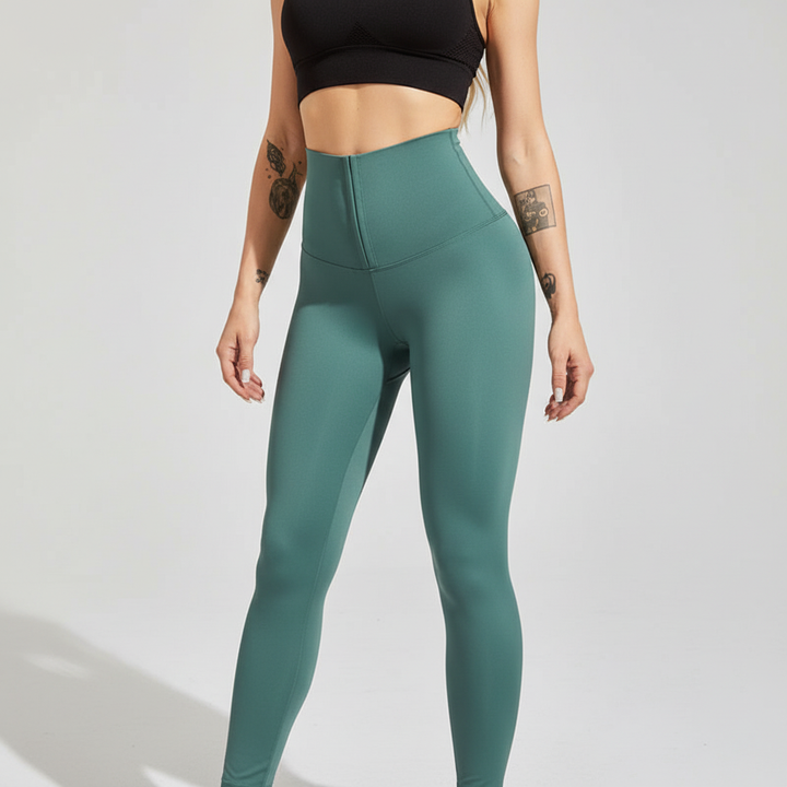 Legginsy damskie Maya, sportowe, z wysokim stanem. Niezbędne do treningu, zapewniają komfort i swobodę ruchu.