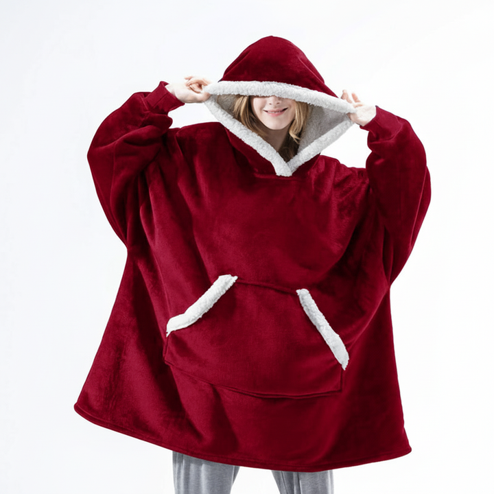 Przytulna kocobluza oversize unisex, otulająca jak koc. Perfekcyjna na relaks i odprężenie.