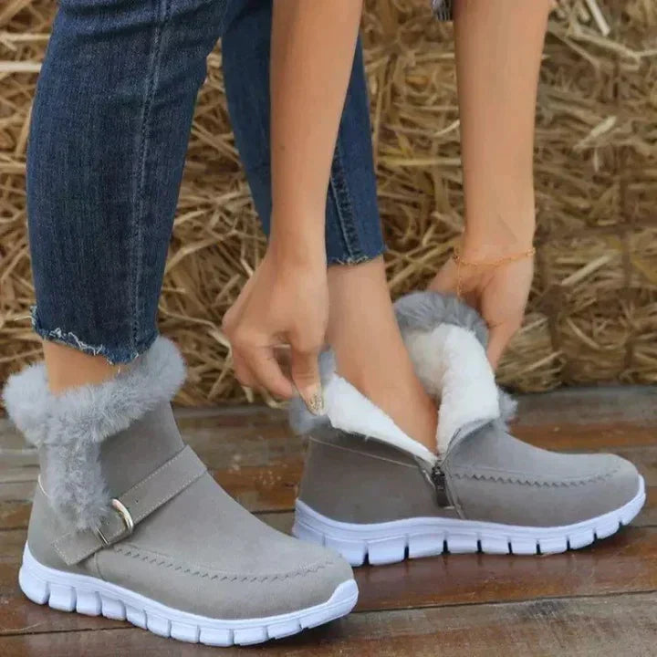 Damskie buty zimowe Natalia, ocieplane, wodoodporne, antypoślizgowe, idealne na mroźne dni.