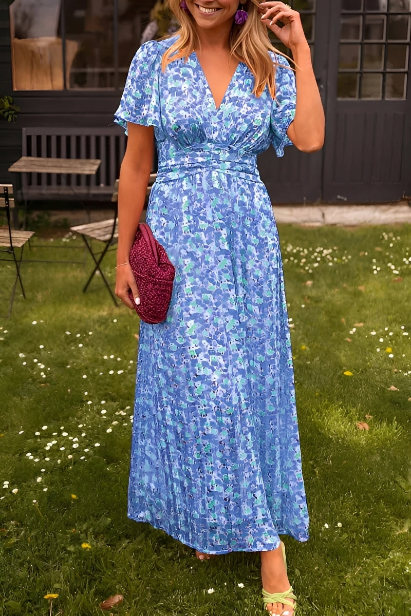 Elegancka długa sukienka maxi damska, idealna na letnie wyjścia i codzienne noszenie, lekka i stylowa.