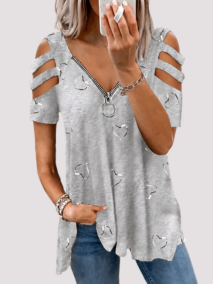 Uniwersalna damska koszula na zamek, dostępna w różnych kolorach. Bluzka plus size, elegancka i modna.