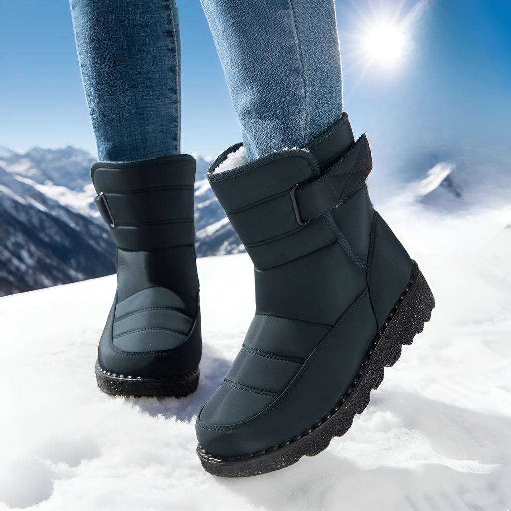Unisex wodoodporne śniegowce zimowe z antypoślizgową podeszwą. Ciepłe buty outdoorowe idealne na śnieg.