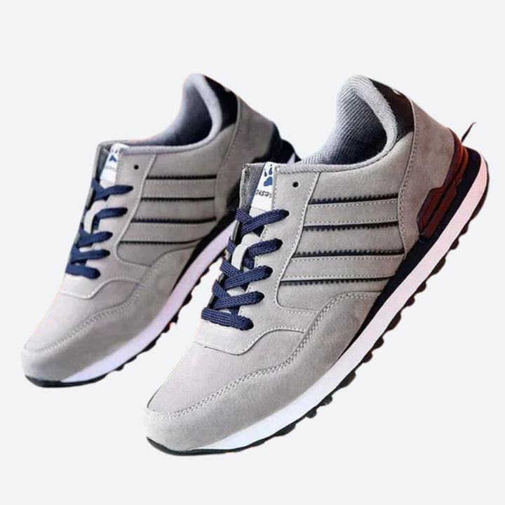 Męskie sneakersy sportowe, lekkie i komfortowe buty idealne na wiosnę i lato, modne sznurowane obuwie casualowe.