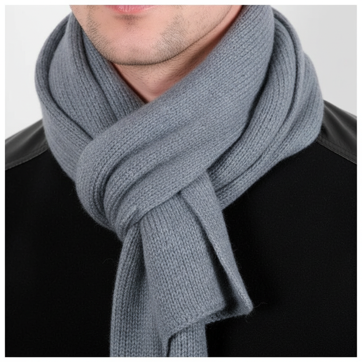 Zimowy szalik kaszmirowy WarmWrap uniseks, ciepły i luksusowy, doskonały na mrozy.