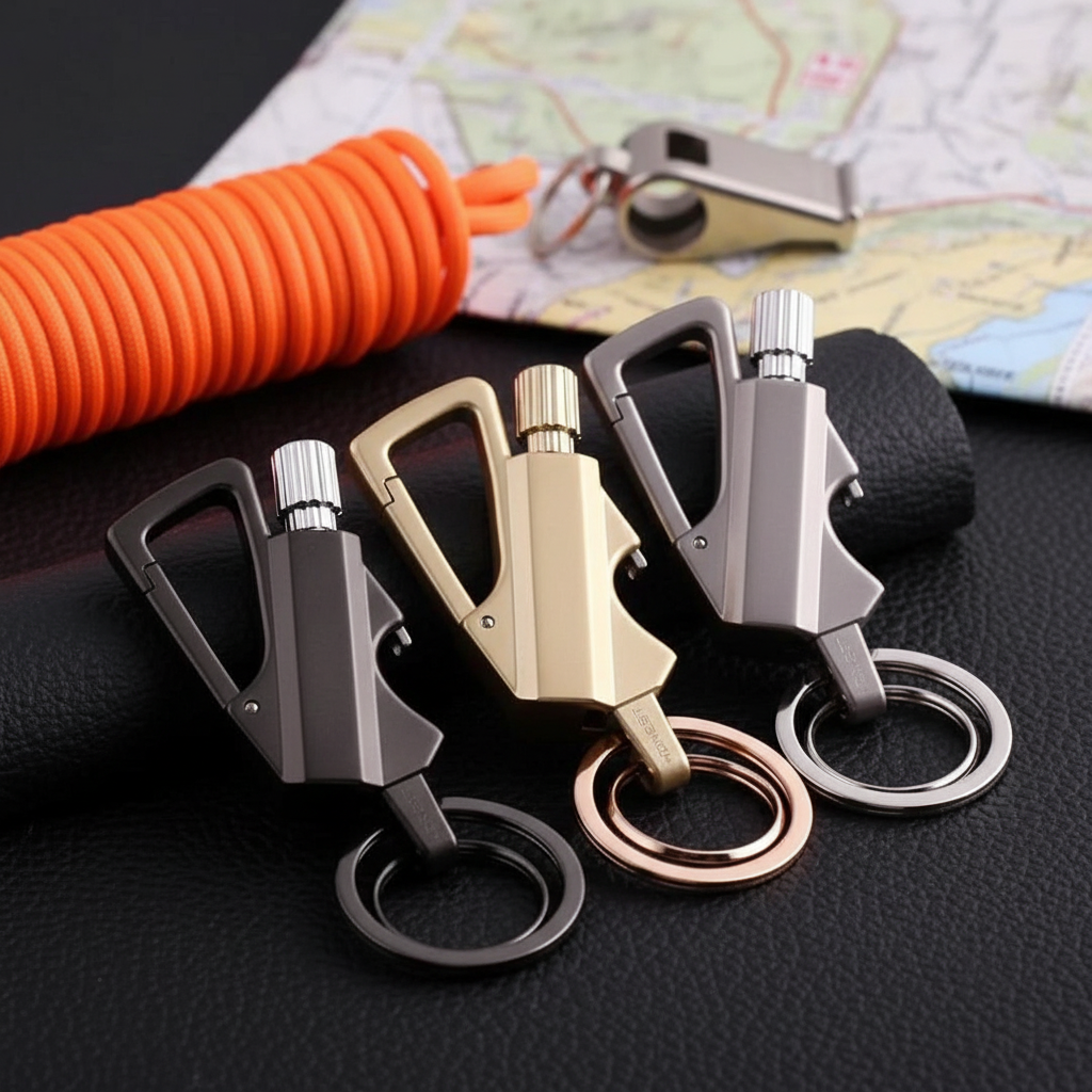 Kompaktowy zapalnik iskrowy FlareClip do ognia, idealny na survival, camping, turystykę i outdoor.