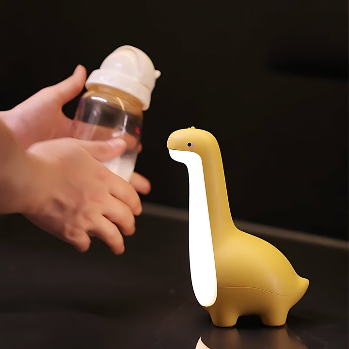 Urocza bezprzewodowa lampka nocna LED Dreamosaur dla dzieci, bezpieczna, przenośna, dekoracja do pokoju dziecka.