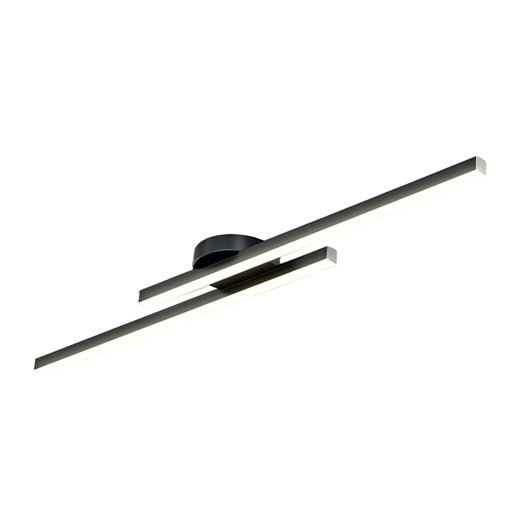 Nowoczesna lampa sufitowa LED, minimalistyczna, aluminiowa, do sypialni i salonu.
