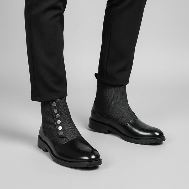 Stylowe męskie botki Julius, modne i komfortowe. Skórzane buty męskie do casualowych stylizacji na co dzień.