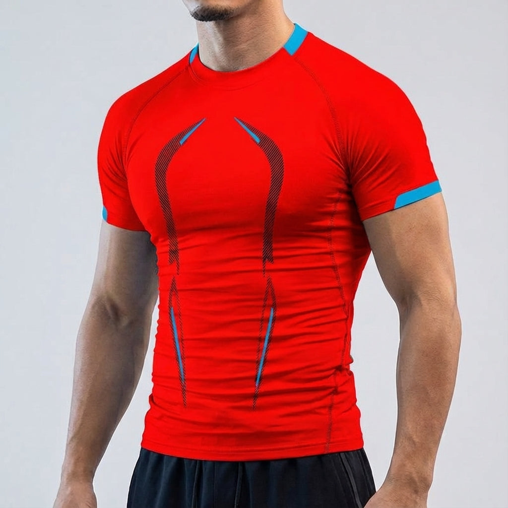 Lekka i oddychająca męska koszulka sportowa Rodney. Idealna do fitnessu, siłowni i aktywności.