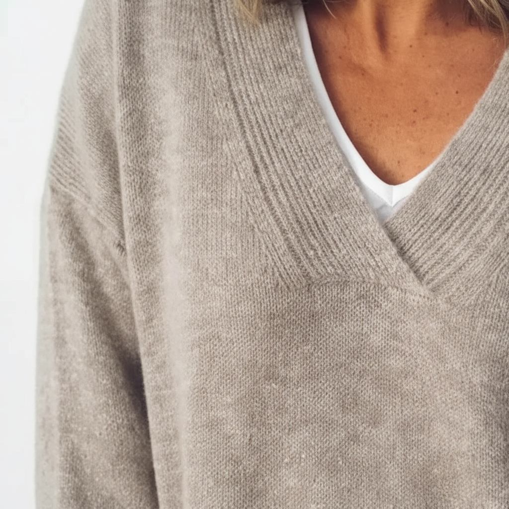 Komfortowy damski sweter Jennifer z luźnym krojem, swobodny fason do codziennych stylizacji casualowych.