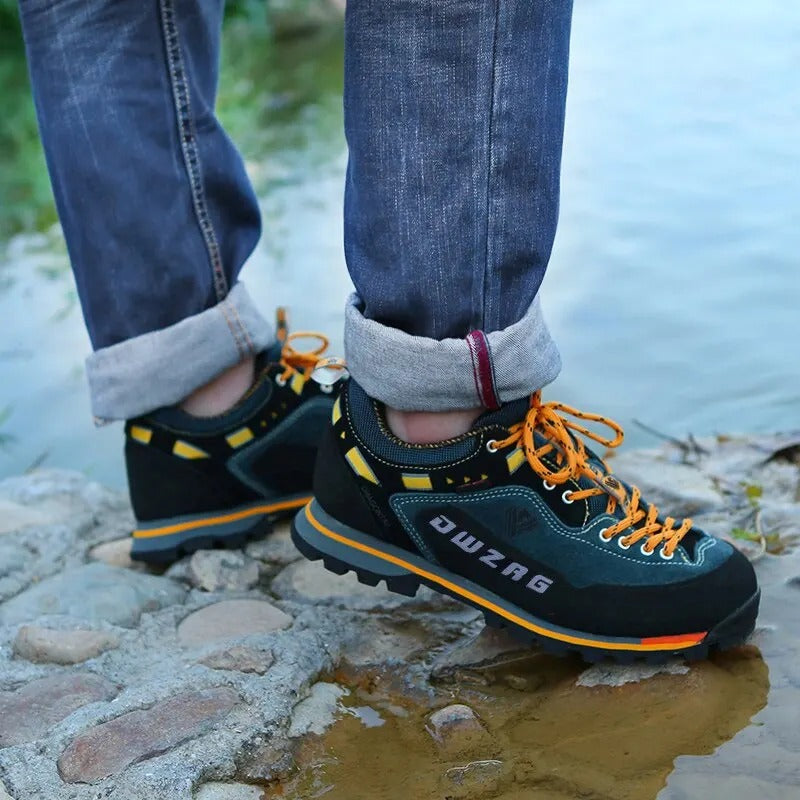Wodoodporne męskie buty trekkingowe Brad, sznurowane, z doskonałą przyczepnością na wycieczki.