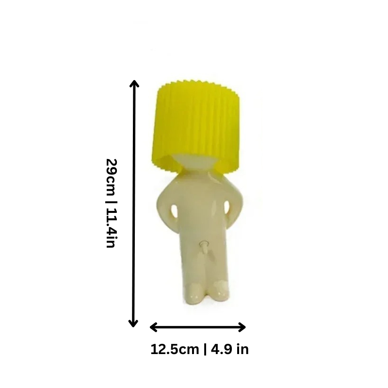 Unisex lampka biurkowa z figurką ABS. Funkcjonalne i dekoracyjne oświetlenie LED do każdego wnętrza.