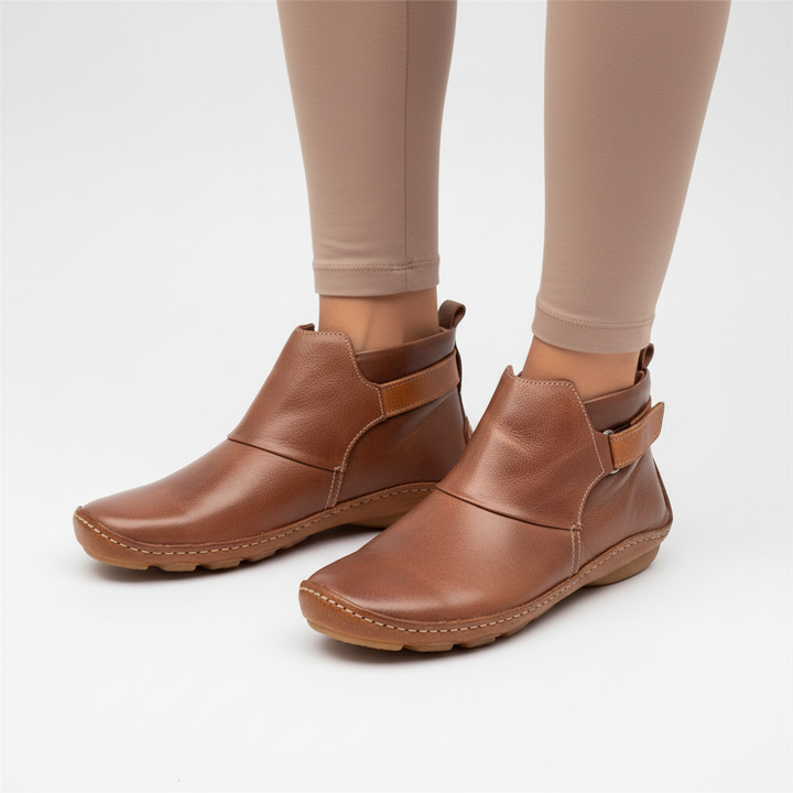 Stylowe damskie buty ortopedyczne Leah. Eleganckie i komfortowe obuwie na co dzień ze wsparciem stopy.