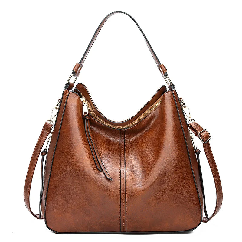 Elegancka torebka damska shopper bag ze skóry ekologicznej, idealna na ramię.
