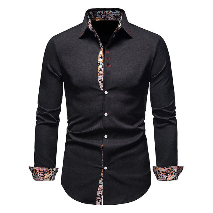 Stylowa koszula męska slim fit z paisley, idealna na casualowe wyjścia. Komfortowa, modna i elegancka.