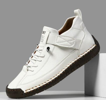 Damskie ortopedyczne buty skórzane, zapewniające ulgę w bólu stóp i stylowy, wygodny wygląd na co dzień.