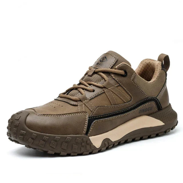 Męskie sneakersy robocze ze stalowym noskiem, lekkie i oddychające, idealne jako obuwie letnie.