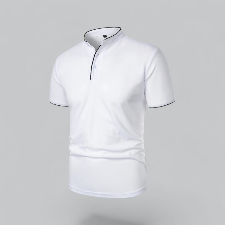 Męska koszulka polo z krótkim zamkiem, uniwersalna. Elegancka, bawełniana, na każdą okazję.