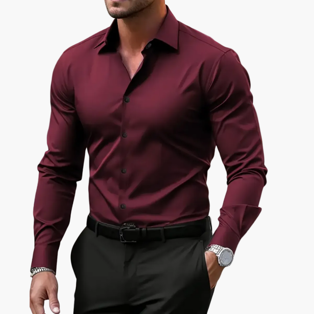 Klasyczna męska koszula smart casual. Idealna do biura, wygodna na co dzień.