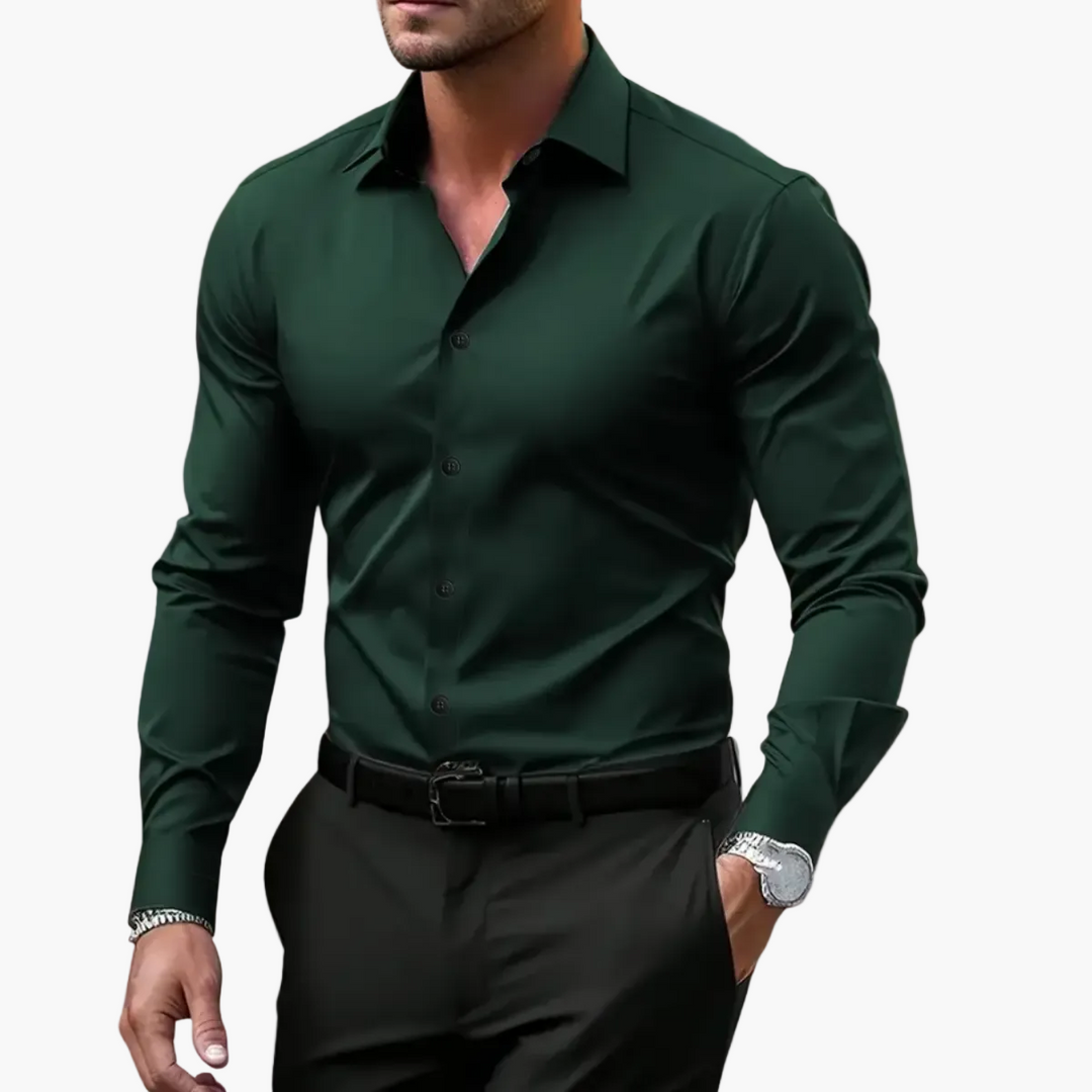 Elegancka koszula męska do biura, w stylu biznesowo-casual. Komfortowa i stylowa.