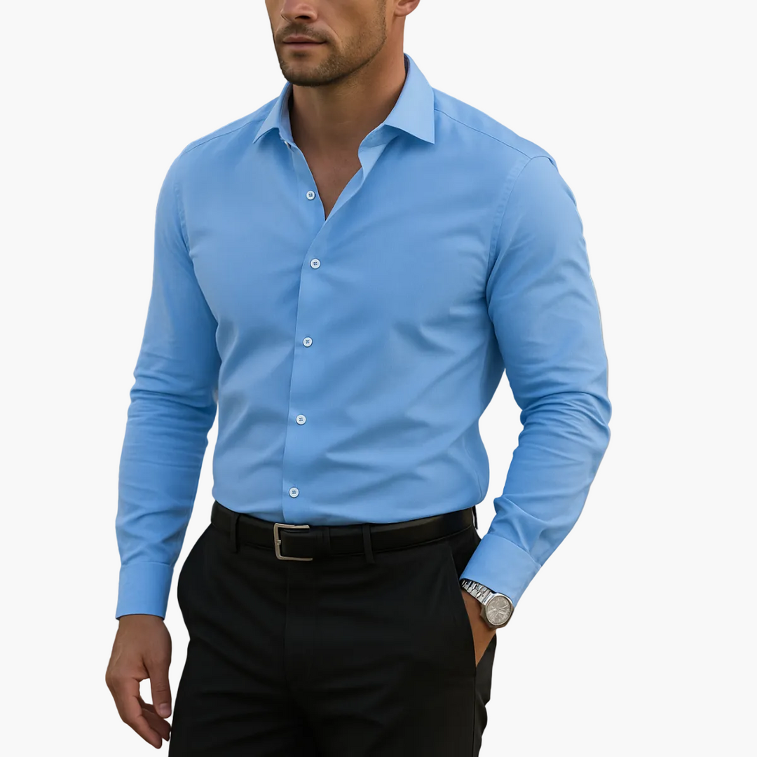 Męska koszula regular fit, klasyczny krój, idealna na eleganckie i codzienne okazje.