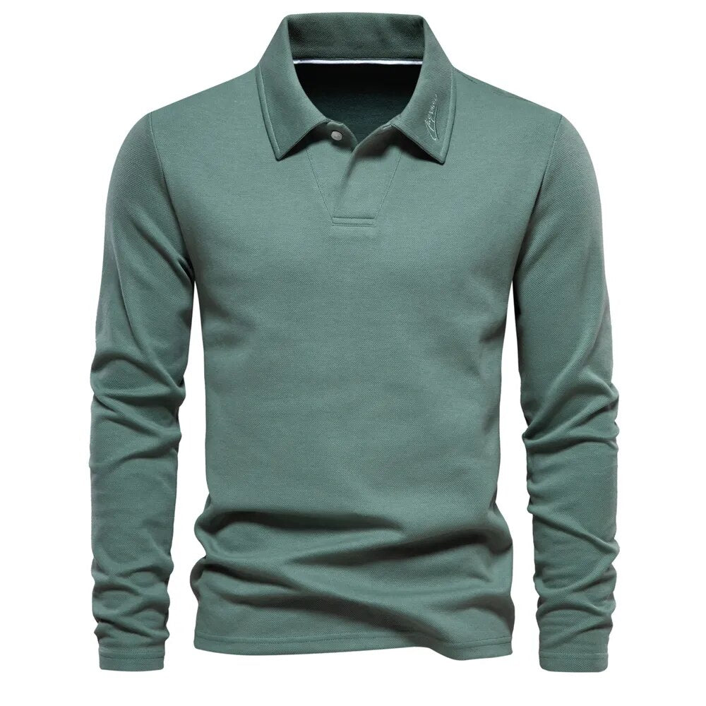 Elegancka męska koszulka polo. Stylowy krój, idealna do pracy i na spotkania, komfortowa.