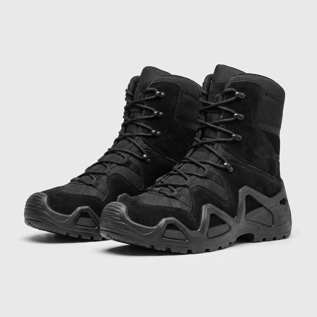 Wygodne męskie buty taktyczne sznurowane do trekkingu, outdooru i długich wędrówek.
