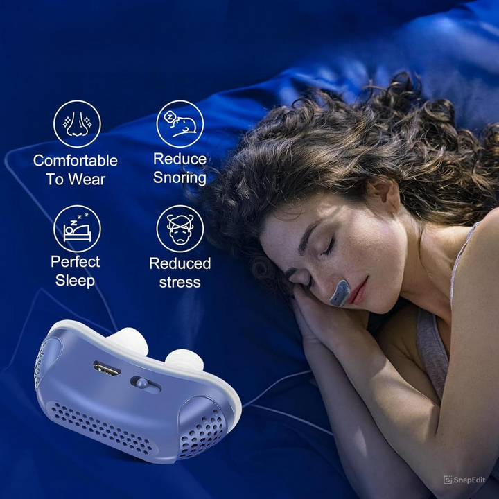 Kompletny mikro aparat CPAP dla dorosłych, oferujący ulgę w bezdechu sennym i chrapaniu, dla zdrowego snu.