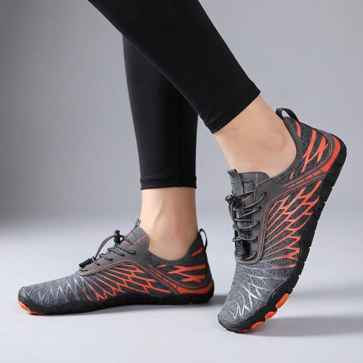 Buty minimalistyczne Morgan z oddychającej siateczki (mesh), zapewniające komfort i wentylację podczas biegania.