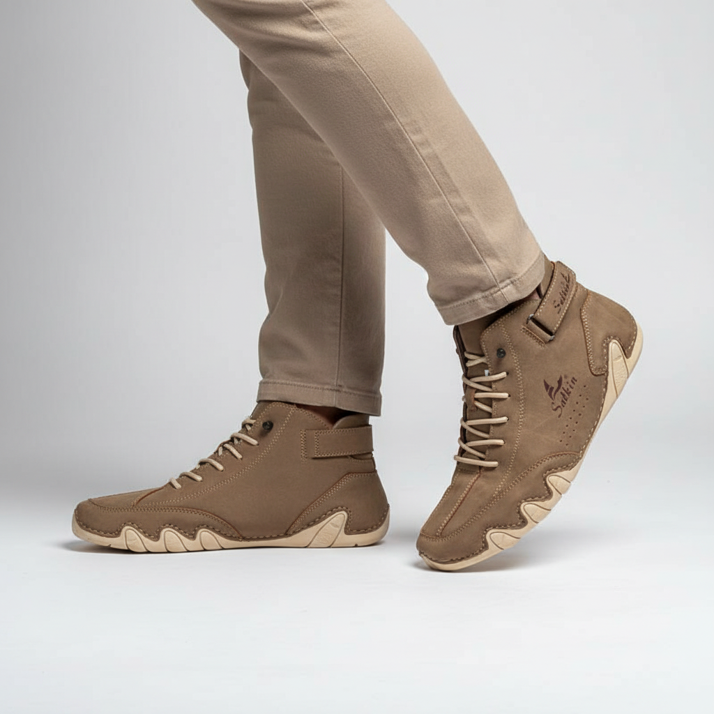 Czarne męskie buty minimalistyczne, barefoot, gwarantujące wygodę i naturalne ułożenie stopy.