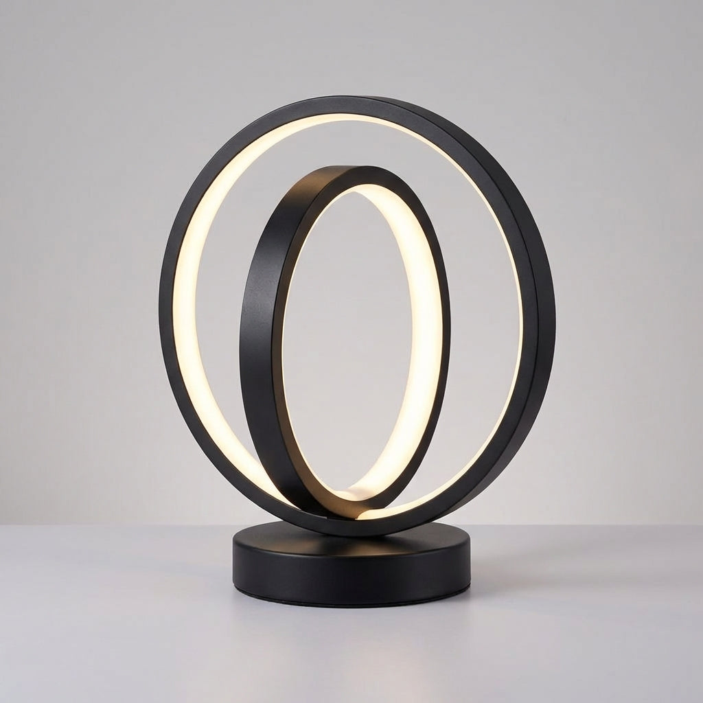 Lampa AuraLoop – nowoczesna, ściemnialna lampa akcentowa LED USB. Idealna jako dekoracyjne oświetlenie biurkowe.
