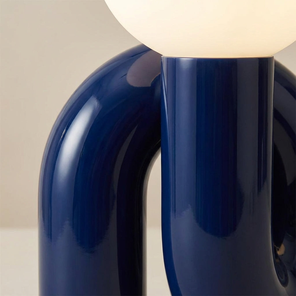 Lampa stołowa Arcavita z oświetleniem LED, nowoczesna lampka nocna z ambientowym światłem do sypialni.
