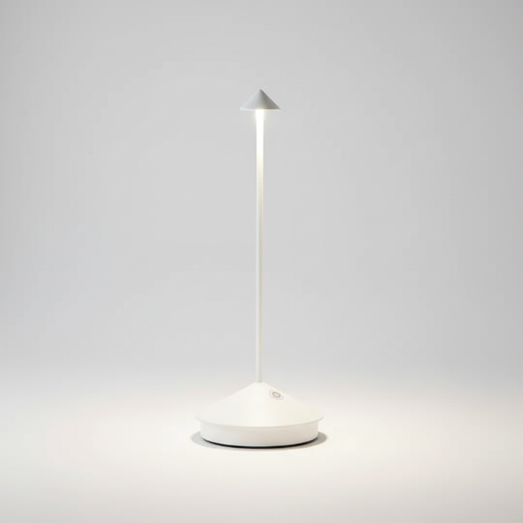 Wodoodporna lampka CalmLight LED, idealna na przyjęcia w ogrodzie, z dotykowym sterowaniem, przenośna.