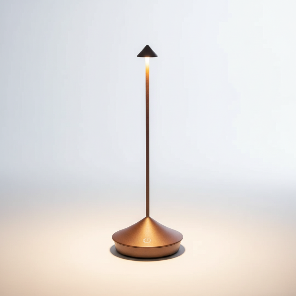 Przenośna lampka LED CalmLight z dotykowym sterowaniem, wodoodporna, do ogrodu, tarasu i wnętrz.