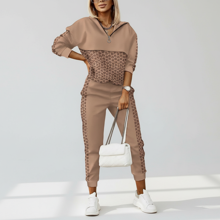Damski dresowy komplet Rachel, czarny. Uniwersalny loungewear, idealny do relaksu i casualowego stylu.