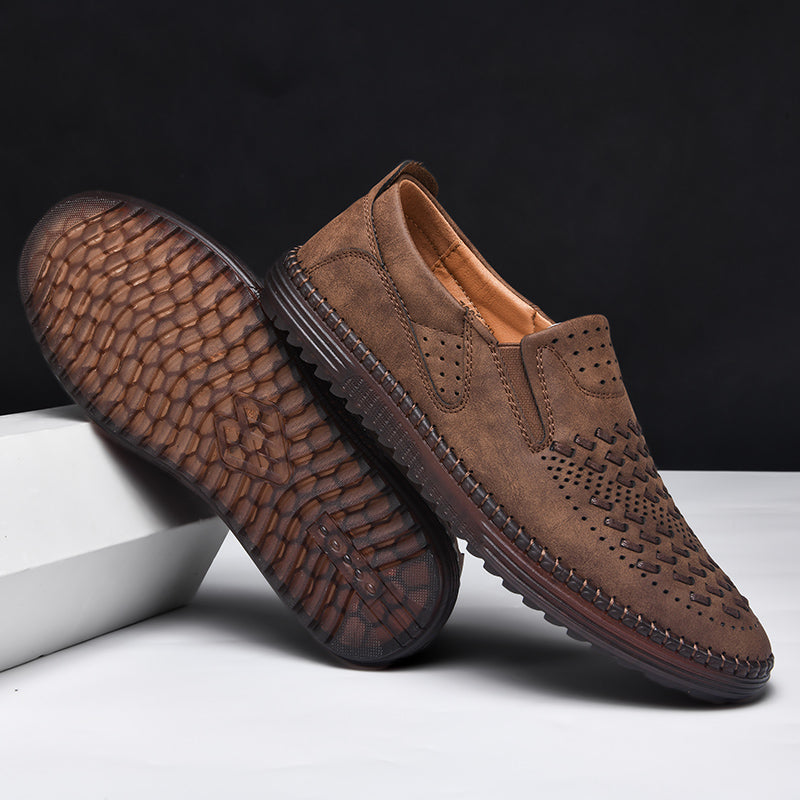 Męskie wsuwane mokasyny casualowe. Wygodne i eleganckie buty do codziennych stylizacji.