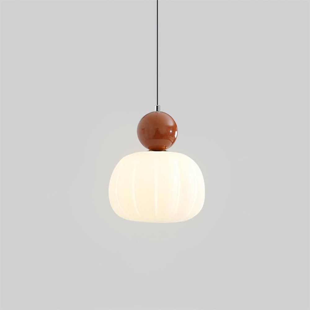 Lampa wisząca kula oświetlająca wnętrze, tworzy przytulny blask. Skandynawski design, akrylowy dyfuzor.