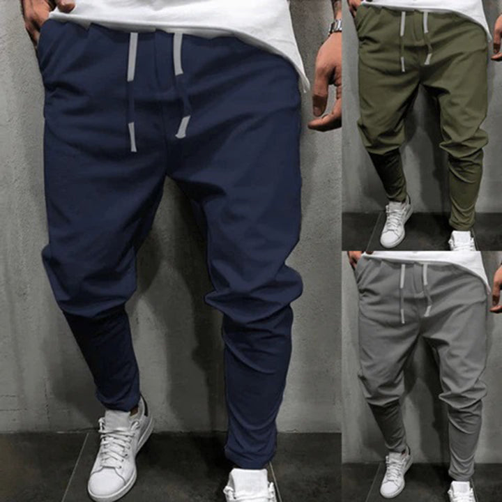 Bawełniane joggery męskie dresowe. Lekkie, wygodne spodnie sportowe na lato, casual. Modne.