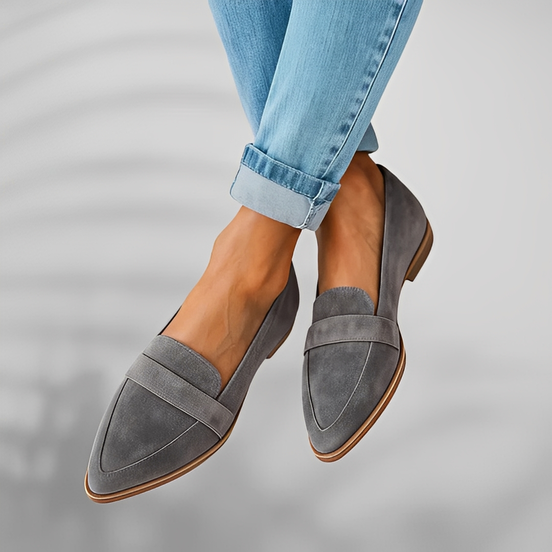 Wygodne buty damskie codzienne z wąskim noskiem. Komfortowe i eleganckie obuwie płaskie na co dzień.