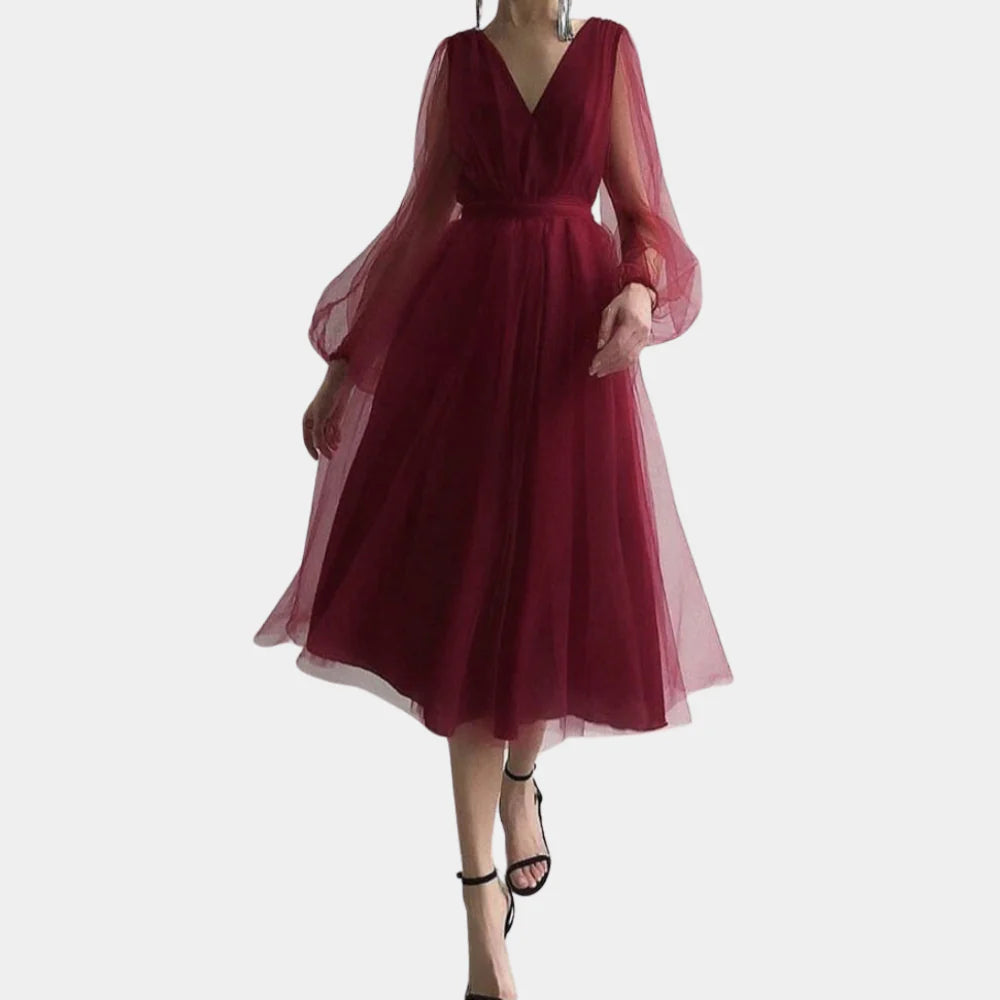 Nowa damska sukienka midi vintage z koronką. Idealna na modne stylizacje, elegancka i wygodna.