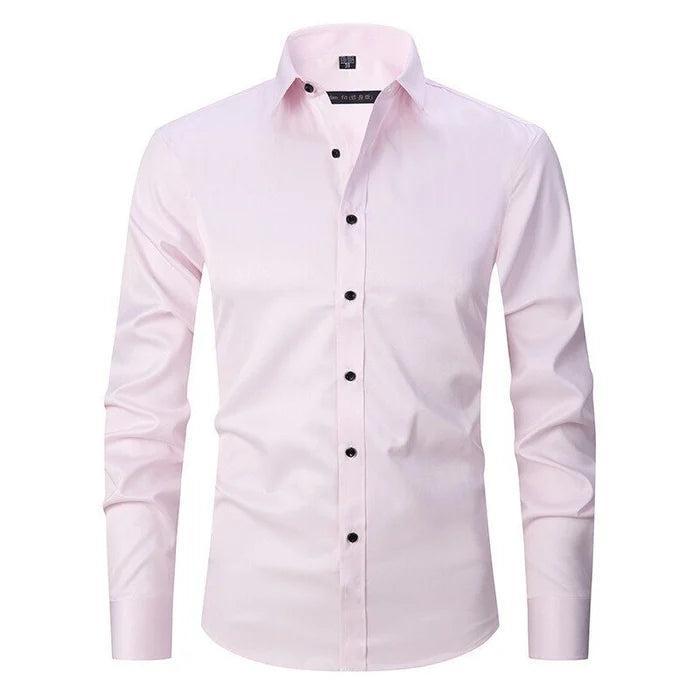 Stylowa męska koszula slim fit, dopasowana do sylwetki. Elastyczny materiał, długi rękaw. Idealna na biznesowe okazje.