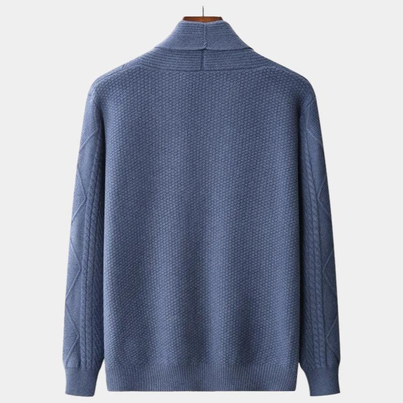 Uniwersalny kardigan Old Money. Klasyczna, elegancka odzież jesienna/zimowa. Casualowy, komfortowy, unisex.