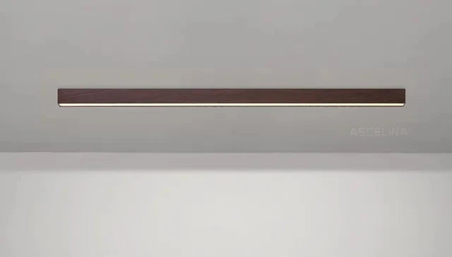 Piękna lampa sufitowa LED z drewna, nowoczesne oświetlenie domu, designerski plafon do sypialni.