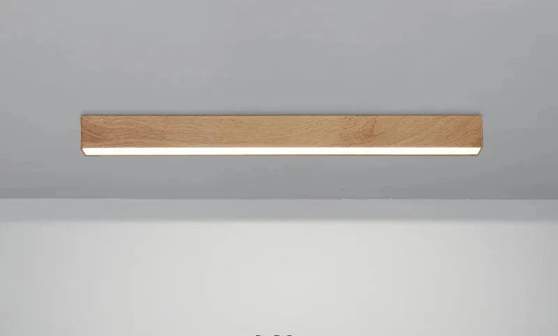 Luksusowe oświetlenie sufitowe LED, designerska lampa z drewna z regulacją barwy światła do domu.