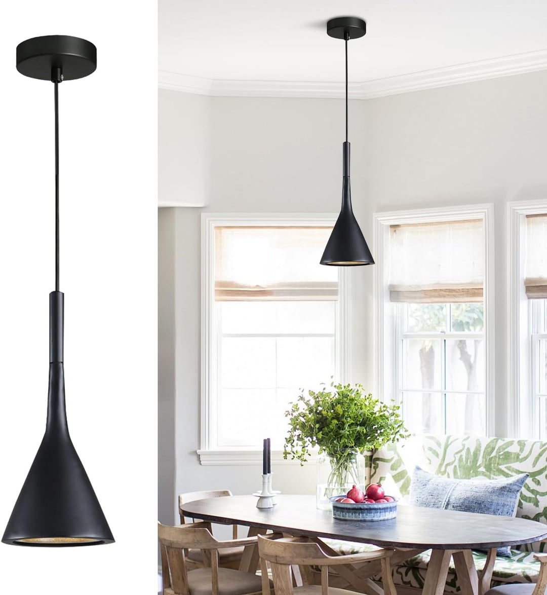 Lampa sufitowa LED z białym kloszem, nowoczesny design do salonu i sypialni.