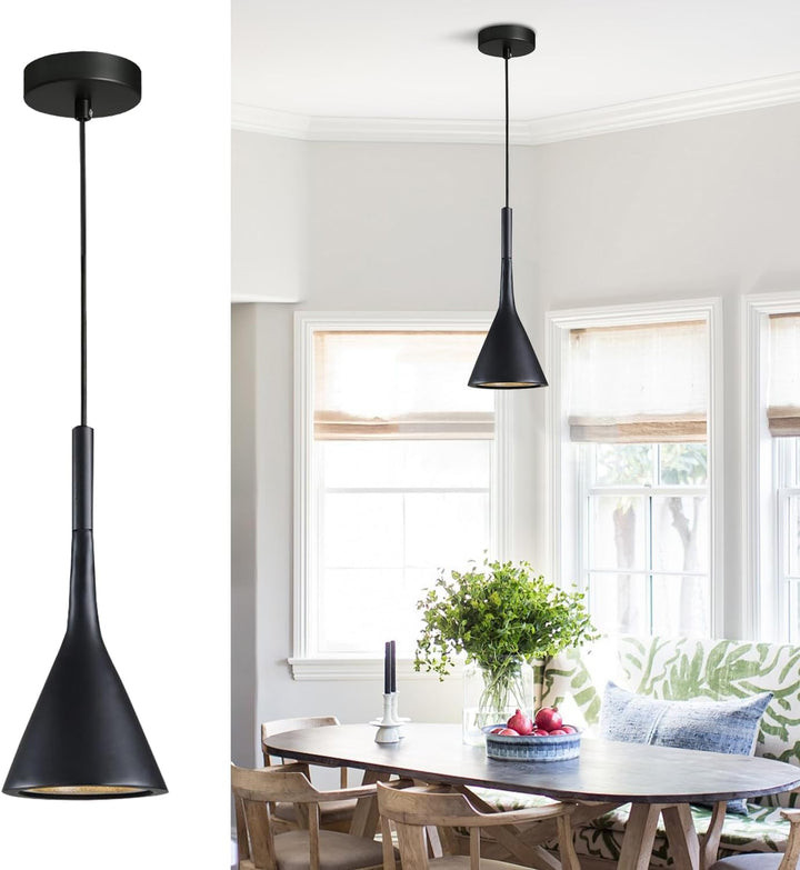 Lampa sufitowa LED z białym kloszem, nowoczesny design do salonu i sypialni.