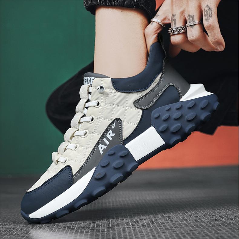 Ortopedyczne męskie sneakersy Adrian. Zdrowe wsparcie stóp i ulga przy płaskostopiu. Wygoda i styl.