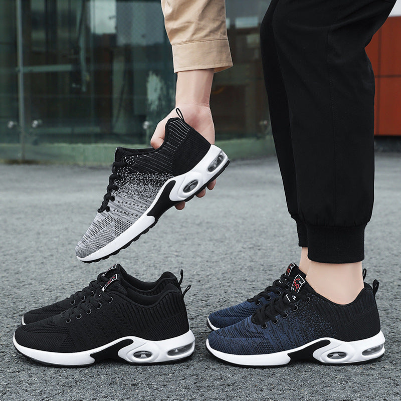Wygodne męskie sneakersy biegowe z zaawansowaną amortyzacją powietrzną, gwarantujące przewiewność i wsparcie.